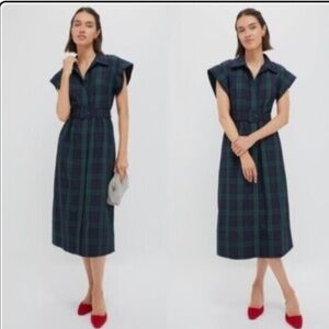 Tuckernuck Blackwatch belted dress XS